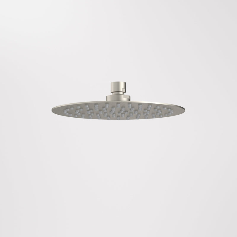 Caroma Urbane II 200mm Round Rain Shower Brushed Nickel 4Star - Sydney Home Centre