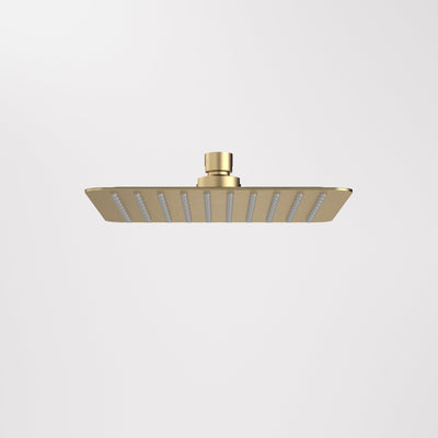 Caroma Urbane II 200mm Square Rain Shower Brushed Brass 4Star - Sydney Home Centre