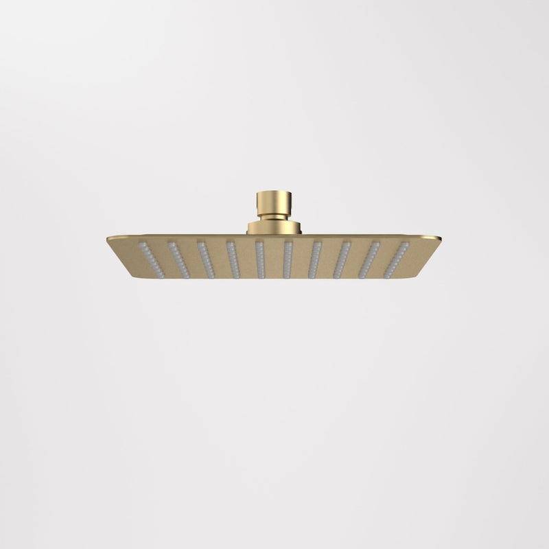 Caroma Urbane II 200mm Square Rain Shower Brushed Brass 4Star - Sydney Home Centre