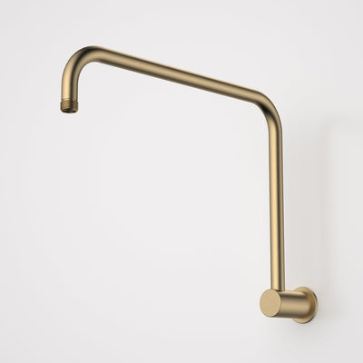 Caroma Urbane II 460mm Upswept Shower Arm Brushed Brass - Sydney Home Centre