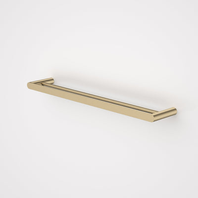 Caroma Urbane II 625mm Double Towel Rail Brushed Brass - Sydney Home Centre