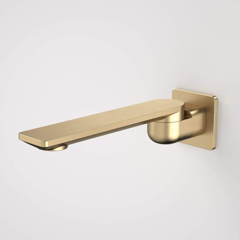 Caroma Urbane II Bath Swivel Outlet Square Cover Plate 220mm Brushed Brass - Sydney Home Centre