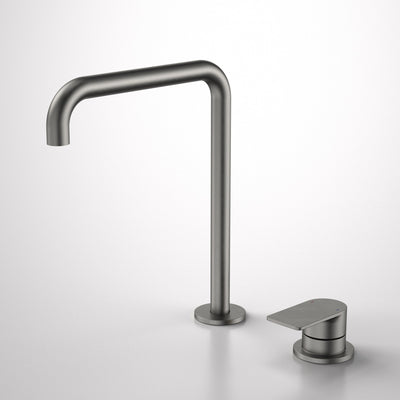 Caroma Urbane II Hob Basin/Sink Mixer Set 210mm Gunmetal - Sydney Home Centre