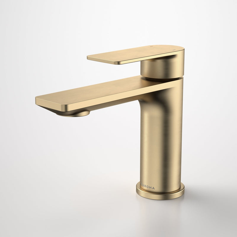 Caroma Urbane II Lead Free Basin Mixer Brushed Brass - Sydney Home Centre