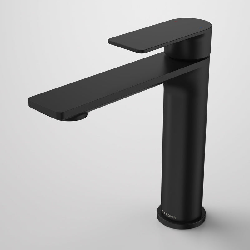 Caroma Urbane II Mid Tower Basin Mixer Matte Black - Sydney Home Centre