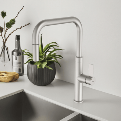 Caroma Urbane II Pull Out Sink Mixer Brushed Nickel - Sydney Home Centre