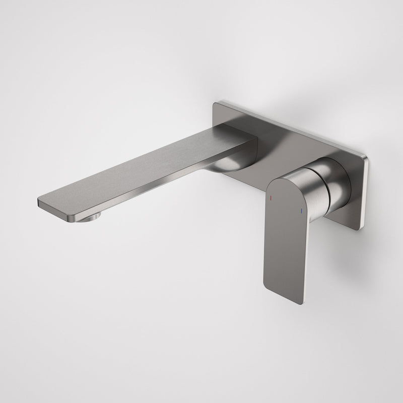 Caroma Urbane II Wall Basin/Bath Mixer Rectangular Cover Plate 180mm Gunmetal - Sales Kit Lead Free - Sydney Home Centre