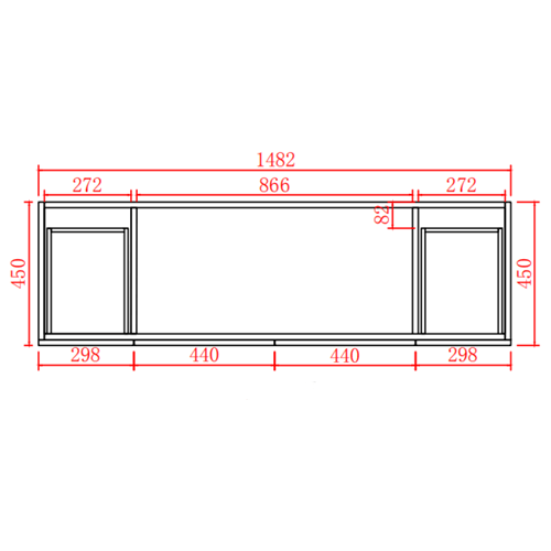 Ceto Acacia 1500mm Double Bowl Freestanding Vanity Matte Black (Quartz Stone Top) - Sydney Home Centre