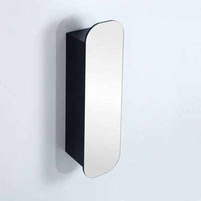 Ceto Olivia 1500mm x 400mm Wall Hung Shaving Cabinet Matte Black - Sydney Home Centre