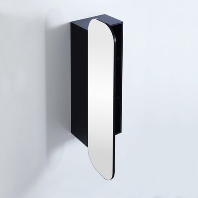 Ceto Olivia 1500mm x 400mm Wall Hung Shaving Cabinet Matte Black - Sydney Home Centre