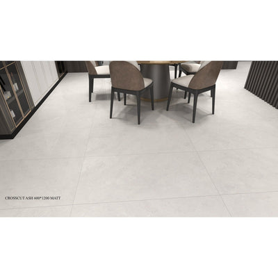 Crosscut Travertine Ash 600x1200 Matte - Sydney Home Centre