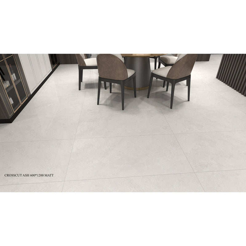 Crosscut Travertine Ash 600x1200 Soft - Polished - Sydney Home Centre