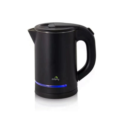 Dolphy 0.8L Stainless Steel Electric Kettle With Light Design Black - Sydney Home Centre