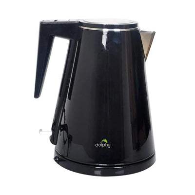 Dolphy 0.8L Stainless Steel Electric Kettle With Tray Black - Sydney Home Centre