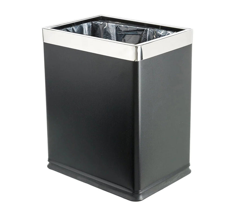 Dolphy 10L Stainless Steel Dustbin Black - Sydney Home Centre