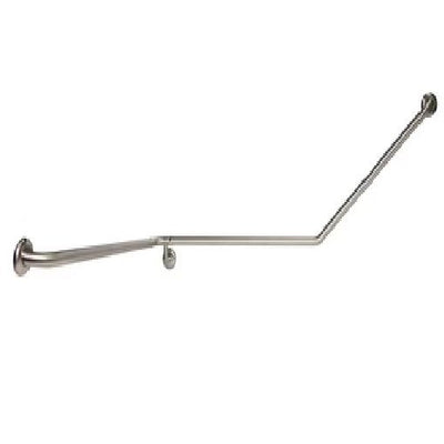 Dolphy 30° Flush Mount Left Hand Side Grab Rail 1100x900x700mm Silver - Sydney Home Centre