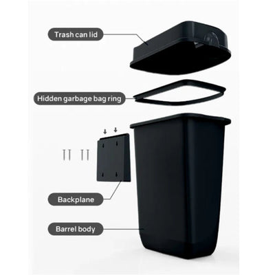 Dolphy 32L Plaza Waste Bin Black - Sydney Home Centre