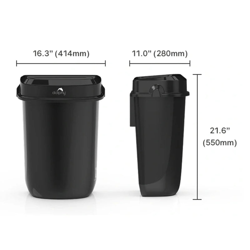 Dolphy 32L Plaza Waste Bin Black - Sydney Home Centre