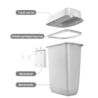 Dolphy 32L Plaza Waste Bin White - Sydney Home Centre