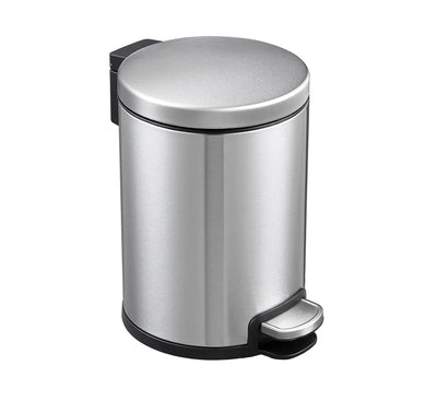 Dolphy 3L Round Stainless Steel Pedal Bin Silver - Sydney Home Centre