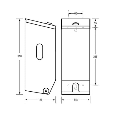 Dolphy Double Toilet Roll Dispenser - Silver - Sydney Home Centre