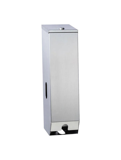 Dolphy Double Toilet Roll Dispenser - Silver - Sydney Home Centre