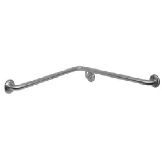 Dolphy Flush Mount Left Hand Side Shower Grab Bar 750X750mm Silver - Sydney Home Centre