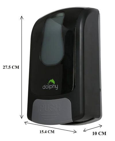 Dolphy Manual Soap Sanitiser Dispenser 1L - Black Spray - Sydney Home Centre