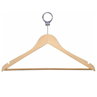 Dolphy Security Wooden Cloth Hanger Natural Wood (50 pcs) - Sydney Home Centre