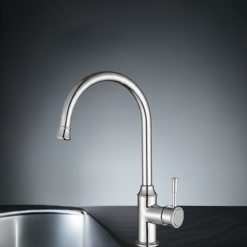 MN Montpellier Goose Neck Kitchen Mixer Chrome