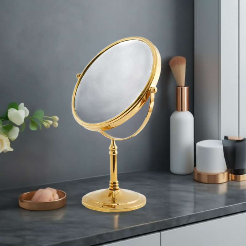 Dolphy 5X Magnifying Mirror Tabletop Gold