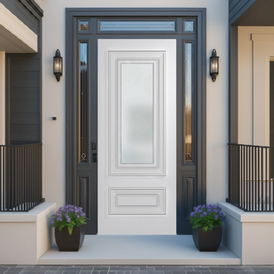 Hume Doors Regency XR5 (2040mm x 820mm x 40mm) Solid HMR MDF Core (DB) DuraXP Translucent Entrance Door