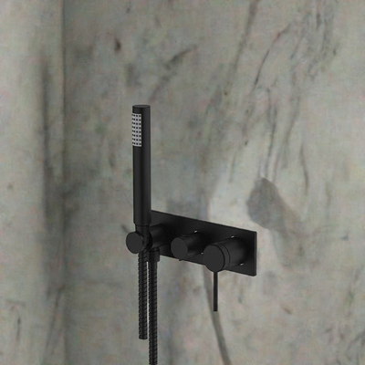 Gareth Ashton Poco 3 Hole Bath / Shower Mixer Set Matte Black