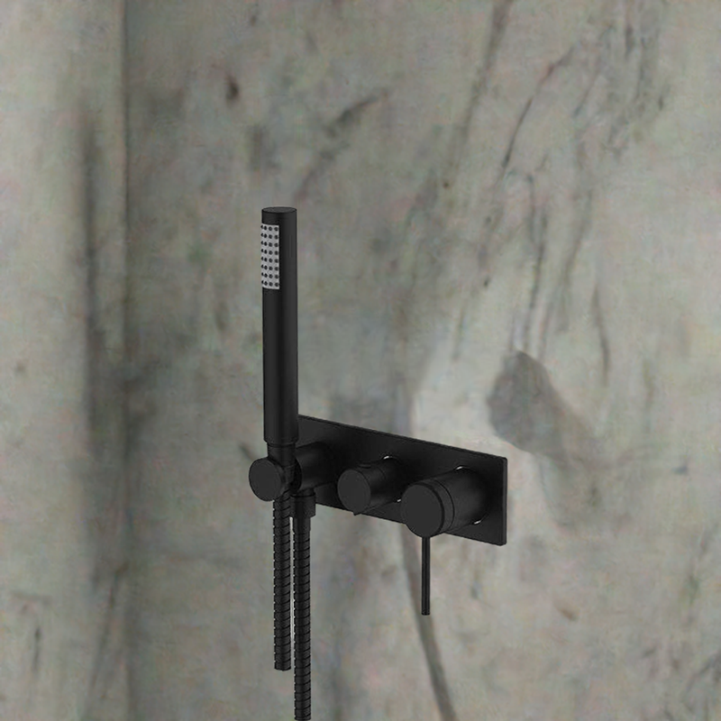 Gareth Ashton Poco 3 Hole Bath / Shower Mixer Set Matte Black