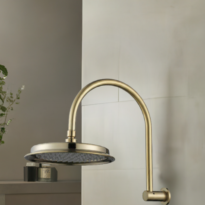 MN Montpellier Shower Arm With Shower Head Brushed Bronze