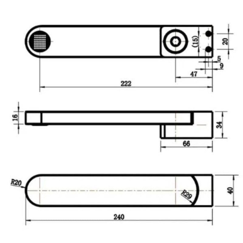 MN Eva Bath Spout 180 Degree Swivel Chrome