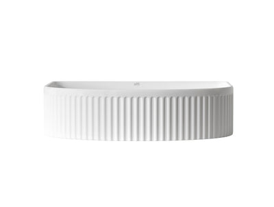 Otti Archie 415x365x100 Matte White Fluted Basin