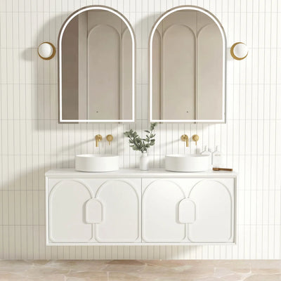 Otti Laguna 1500mm Vanity Satin White (Cabinet Only) - Sydney Home Centre