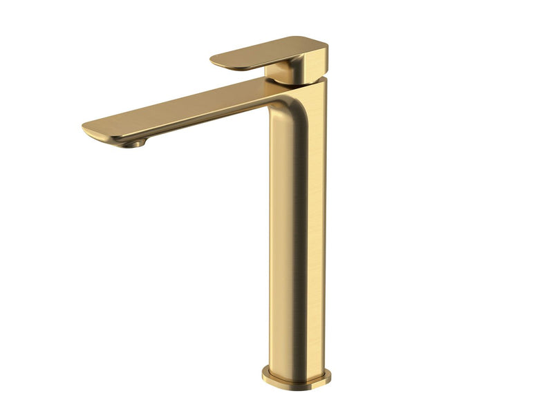 Otti Oskar Tall Basin Mixer Brushed Gold