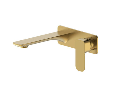 Otti Oskar Wall Basin Mixer Brushed Gold