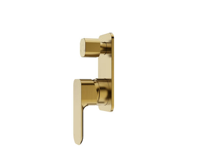 Otti Oskar Shower Mixer With Diverter Brushed Gold