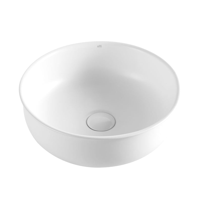 Otti Bronte Round 390x390x130 Matte White Basin