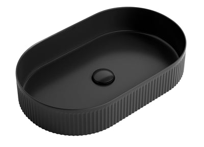 Otti Kensington Oval 580x360x120 Matte Black Basin