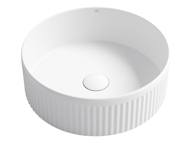 Otti Oxford Round 395x395x120 Matte White Basin