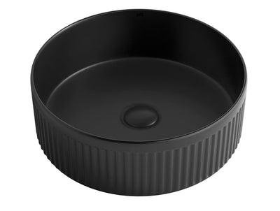 Otti Oxford Round 395x395x120 Matte Black Basin