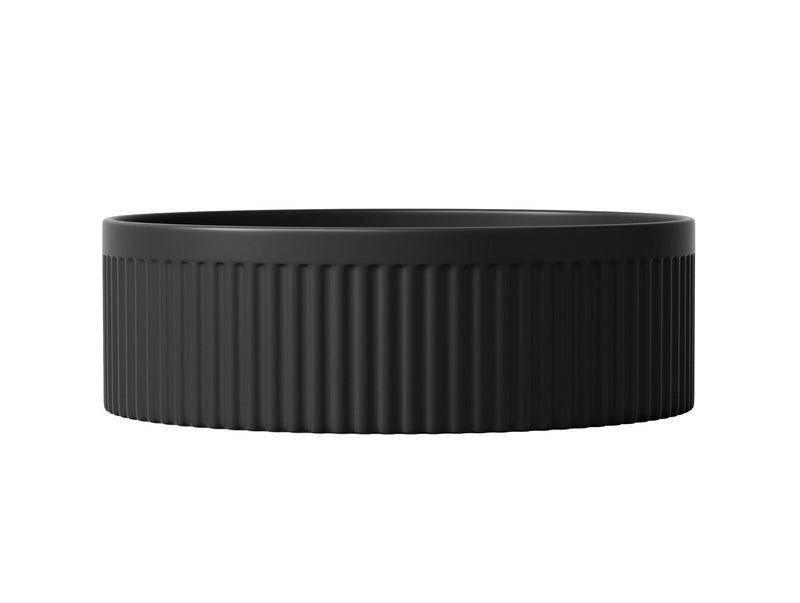 Otti Oxford Round 395x395x120 Matte Black Basin