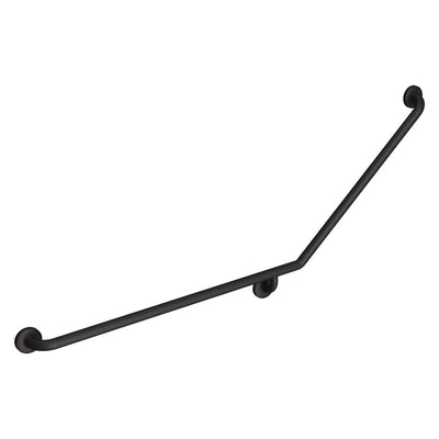 Fienza 40° Accessible Left - Hand Grab Rail Matte Black - Sydney Home Centre