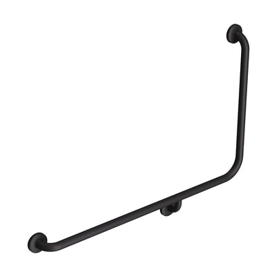 Fienza 90° Accessible Left - Hand Grab Rail Matte Black - Sydney Home Centre