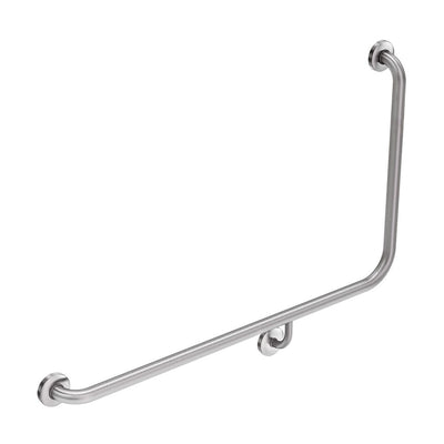 Fienza 90° Accessible Left - Hand Grab Rail Stainless Steel - Sydney Home Centre