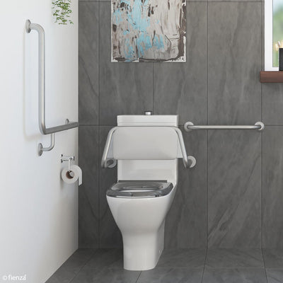 Fienza Accessible Delta Care Kit with Left - Hand 90° Rail & Right Hand Basin - Sydney Home Centre